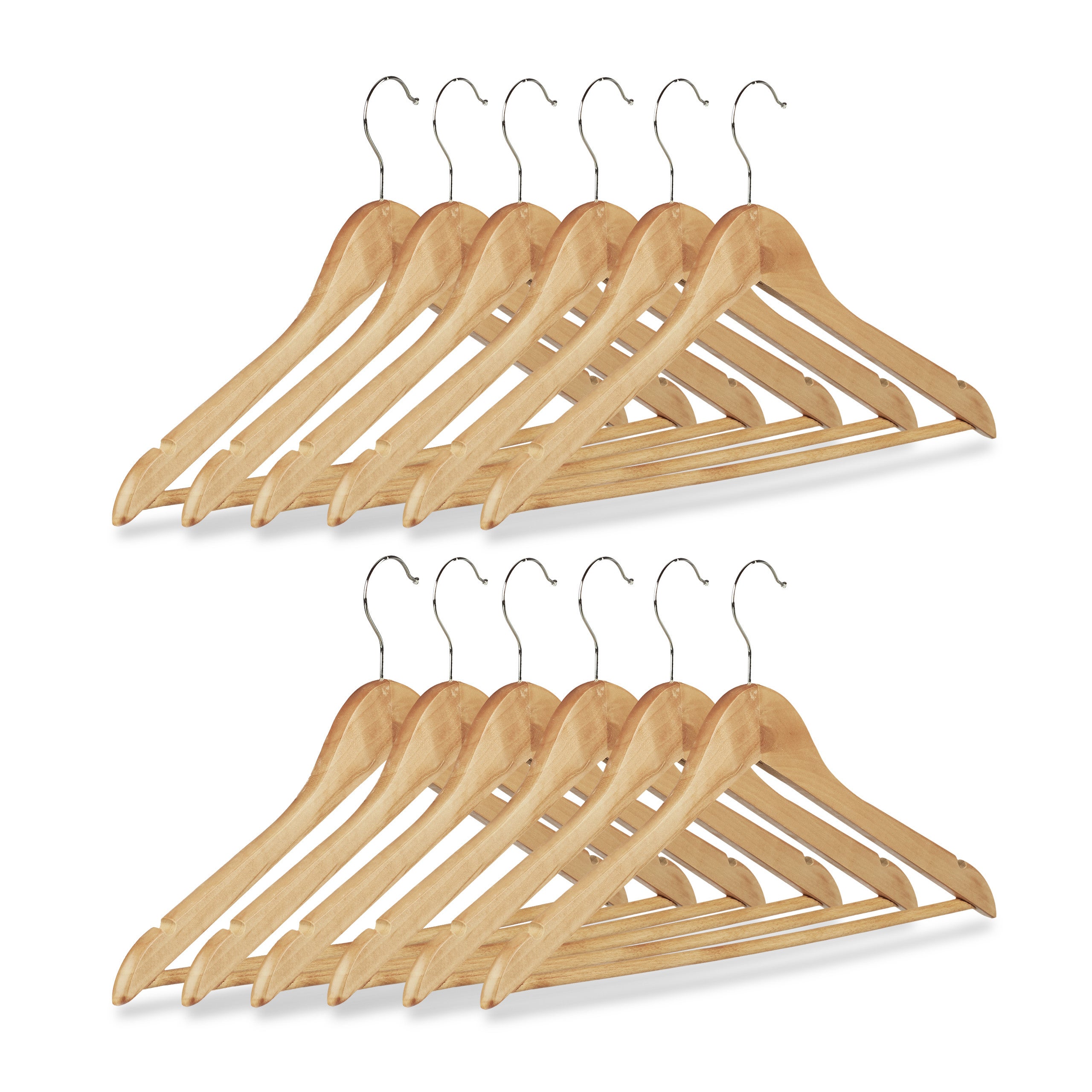 Percha Madera Marrón 3 Plazas Cm22x5x17