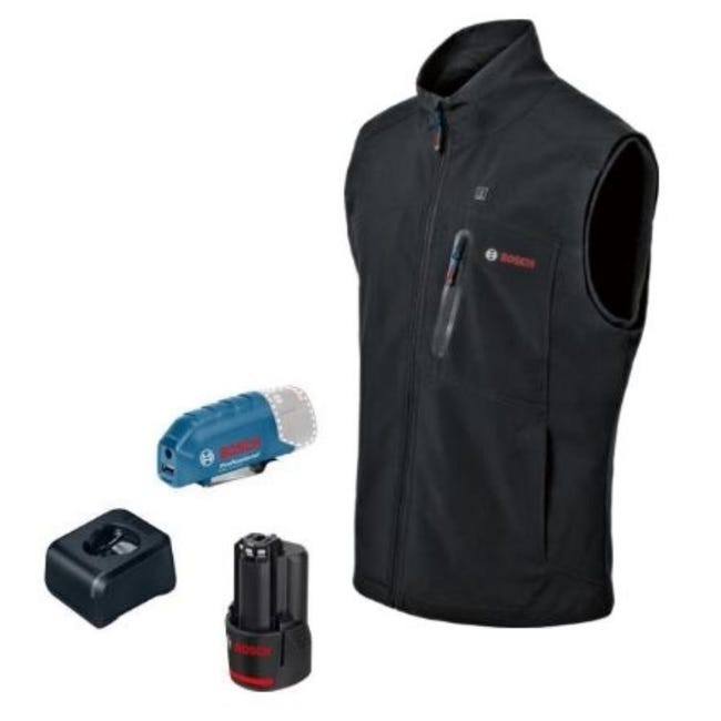 Gilet riscaldato GHV 12 18 V XA con batteria e caricabatterie