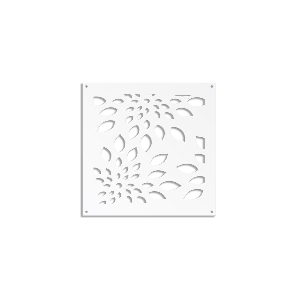 FIREWORKS - Panel perforowany z PVC - Biały parasol przeciwsłoneczny 98x98 cm Grubość 1 cm