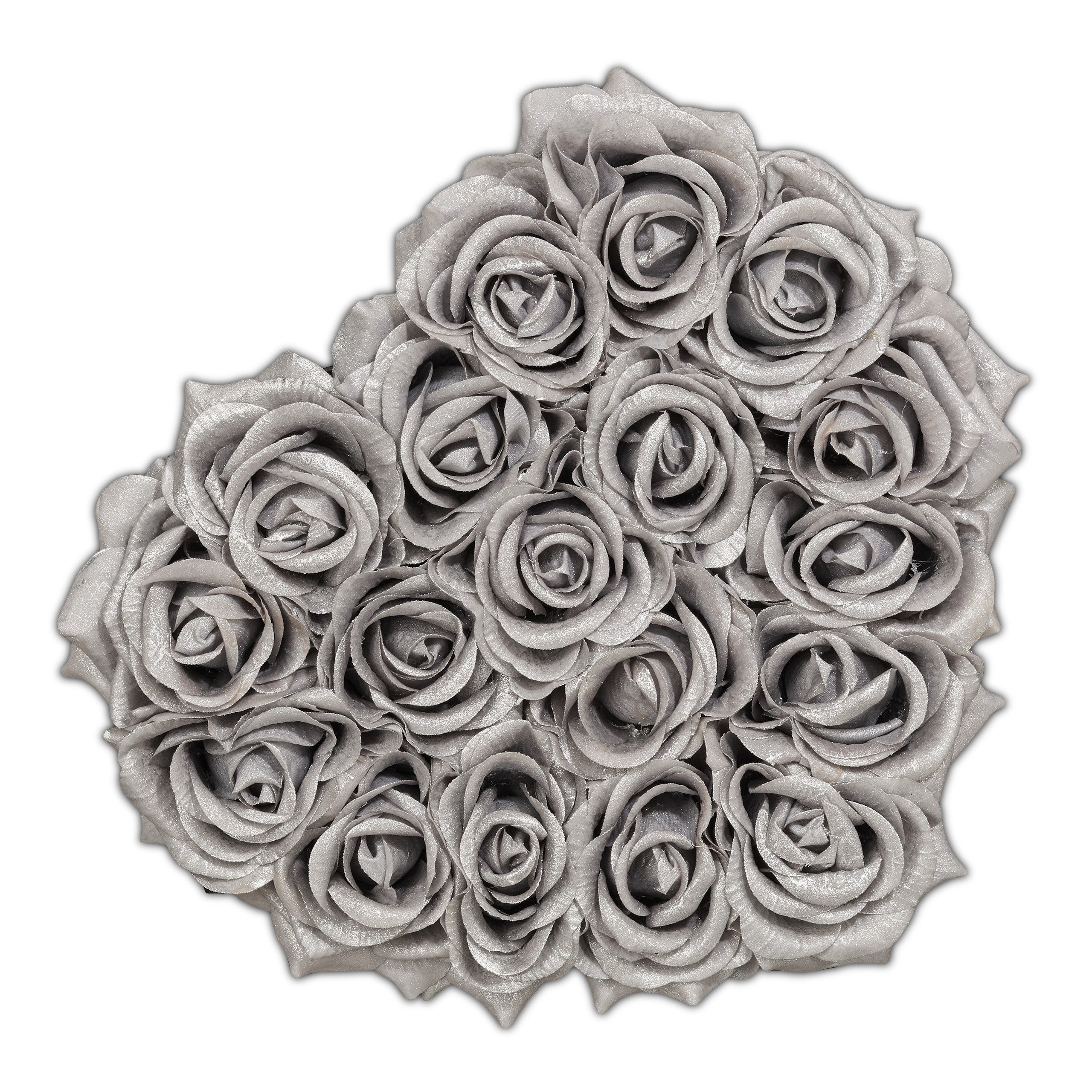 Rose Eterne A Cuore Scatola Nera | 18 Rose Rosse Finte - Regalo San Valentino Resistente 10 Anni - Foto 5