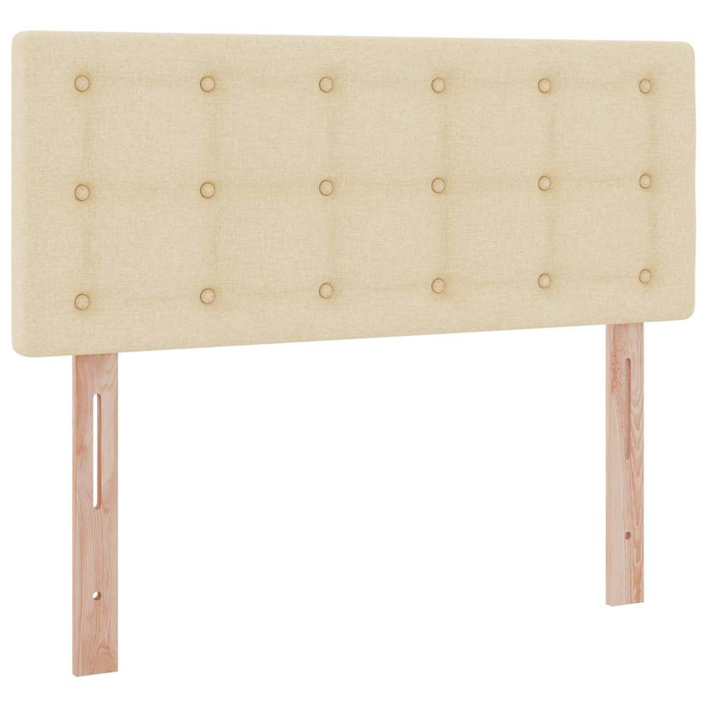 Lit avec rangement et matelas, velours, crème, pour la chambre, 120 × 200 cm - 9