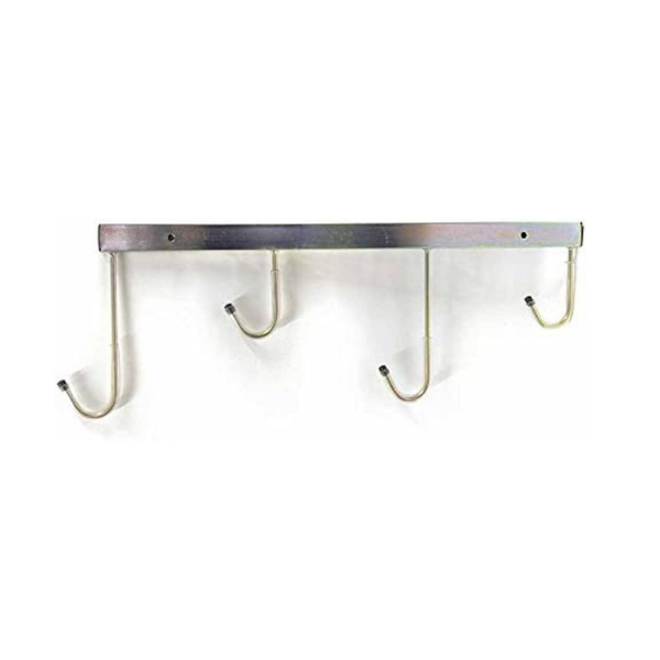 Porta Bici Da Muro Andrys - Per 4 Biciclette, Ganci Regolabili | Acciaio Zincato Oro, Con Tappi Antigraffio