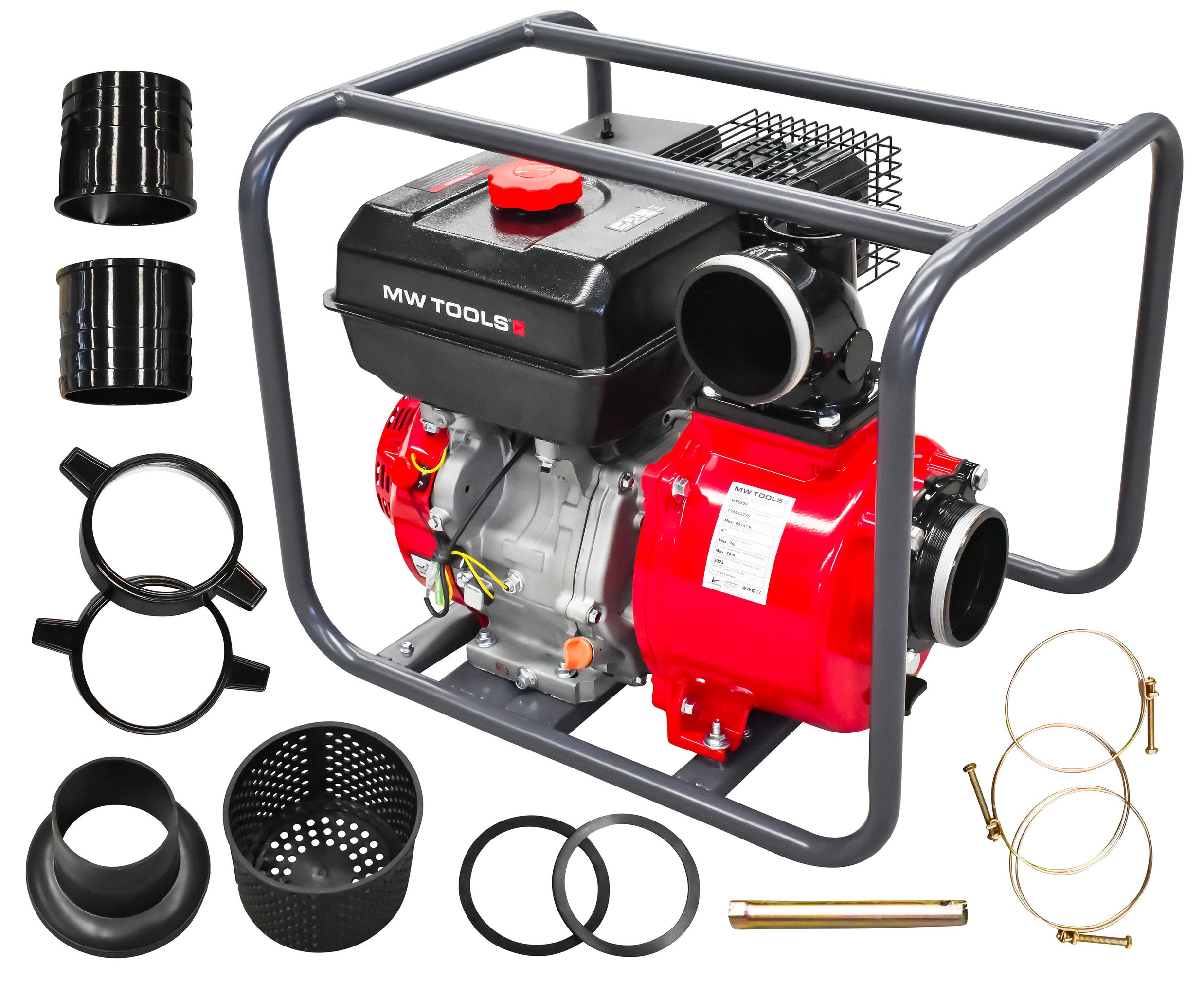 Pompe à eau motopompe thermique essence 86.000 L/h 9 CH raccord 4