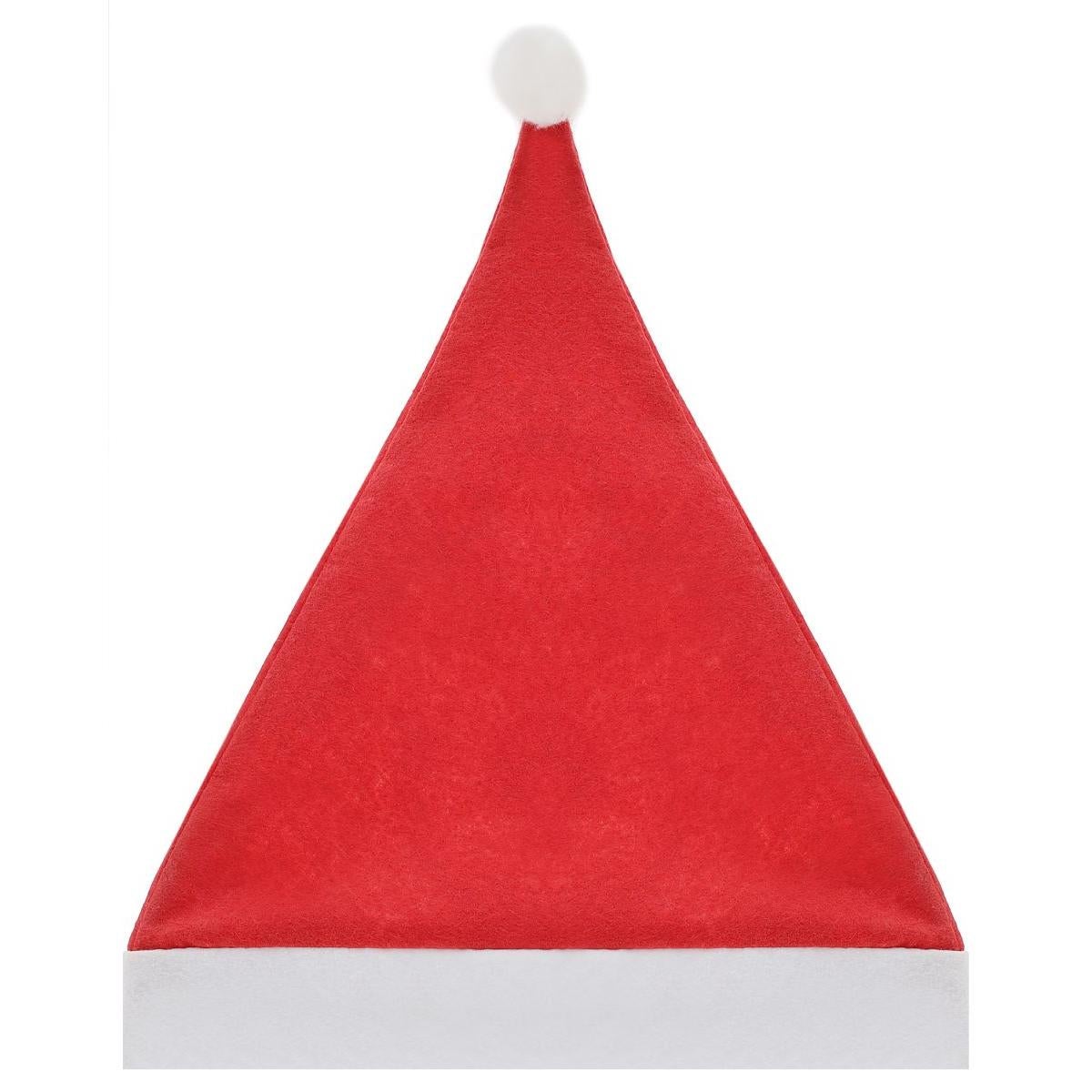 Czapka Mikołaja 1 sztuka czerwono biała - 4