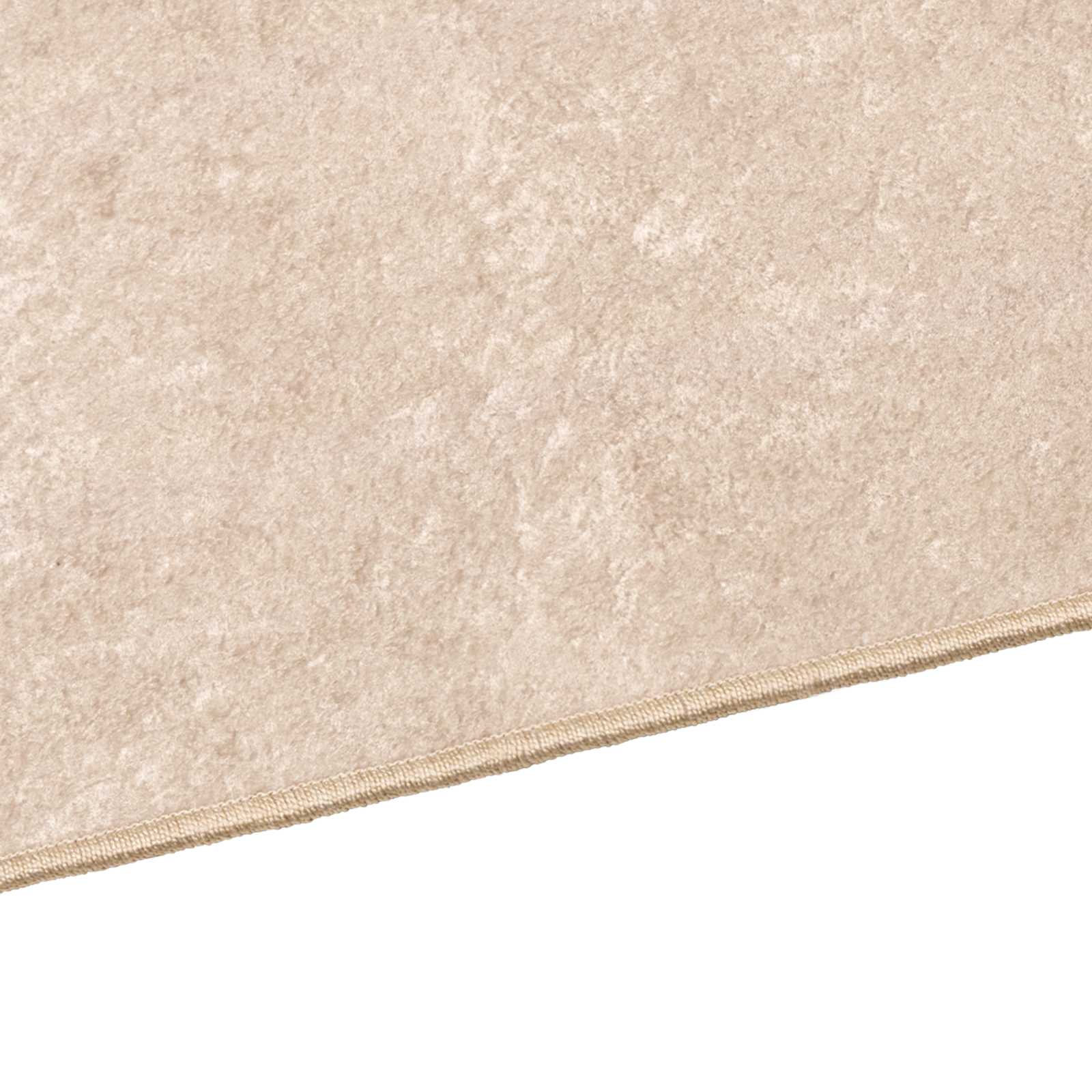 Alfombra de pasillo - Poliéster y PVC - Base antideslizante - Crema ...