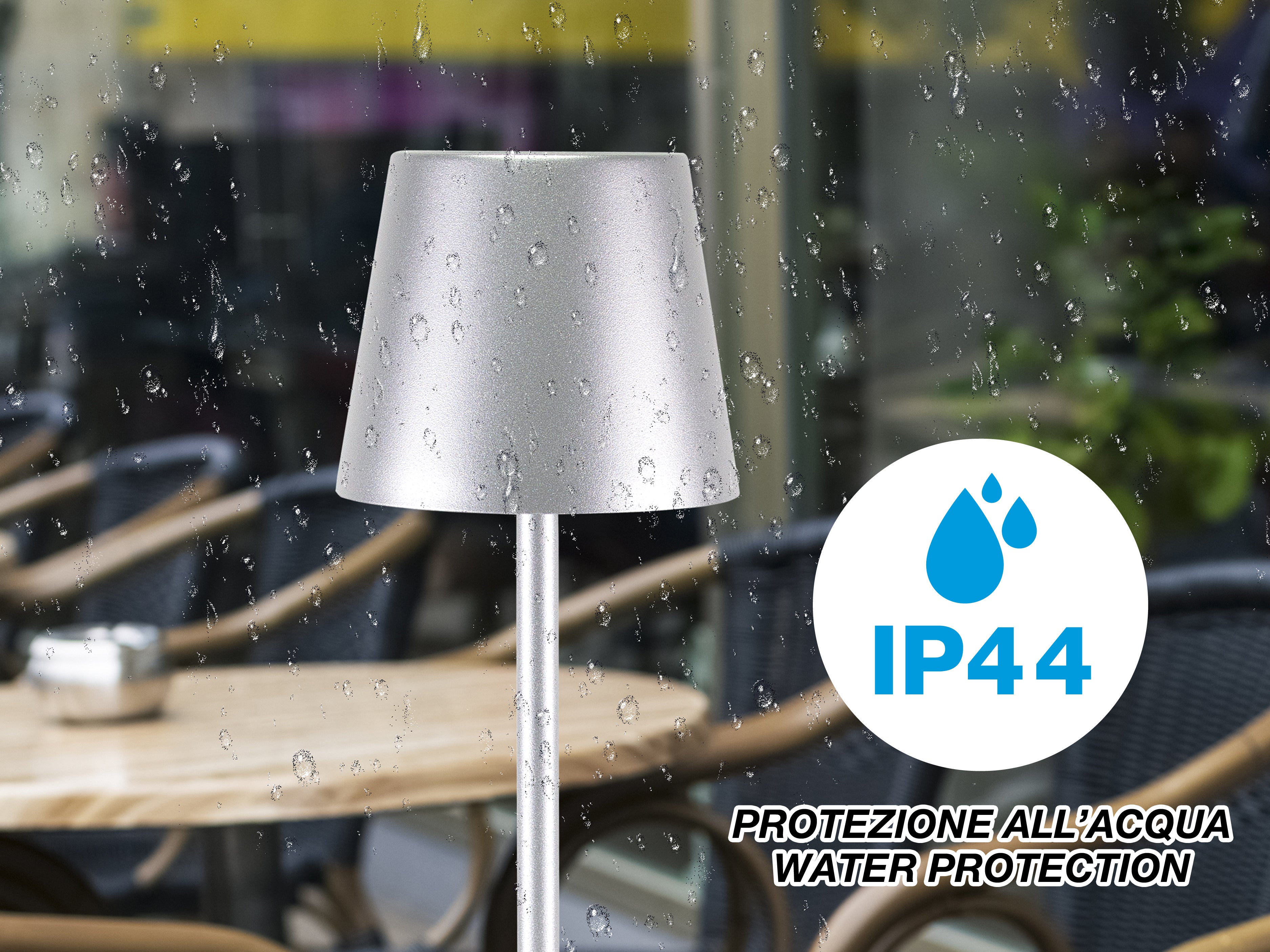 BEPER P201UTP117 Lampada da Tavolo Senza Fili 2in1, Lampada Touch da Scrivania, 1,5W, Adattatore per bottiglie incluso, Argento - 5