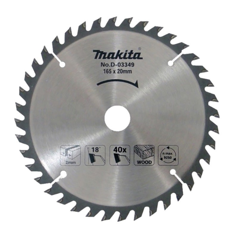 MAKITA TARCZA DO DREWNA 165x20 40Z HM D-03349 165mm