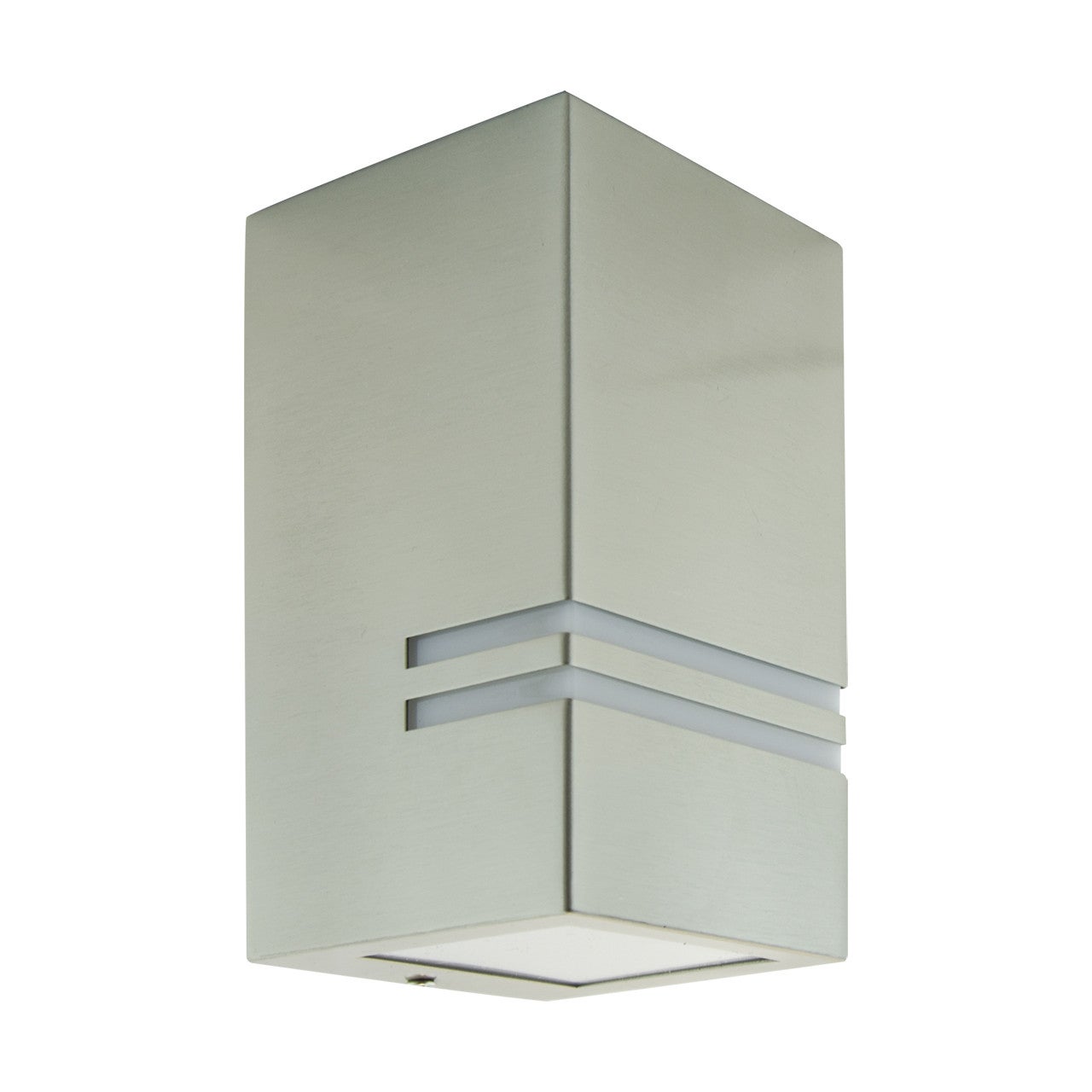 Kinkiet zewnętrzny KELER matowy chrom 1xGU10x35W wym: 15x8x8 cm IP54 Struhm