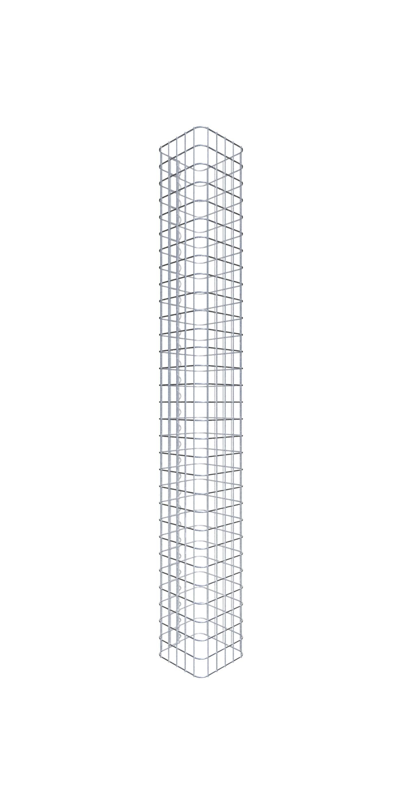 Kolumna gabionowa 27 x 27 cm MW 5 x 5 cm kwadratowa - Wysokość: 1,50 m