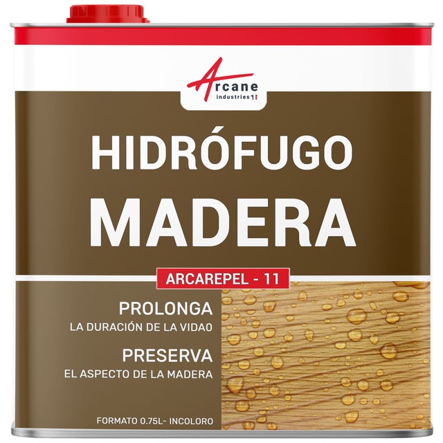 Hidrófugo impermeabilizante para madera exterior y exótica: ARCAREPEL - 11 - 0,75 L (hasta 3,75 m²) - ARCANE INDUSTRIES