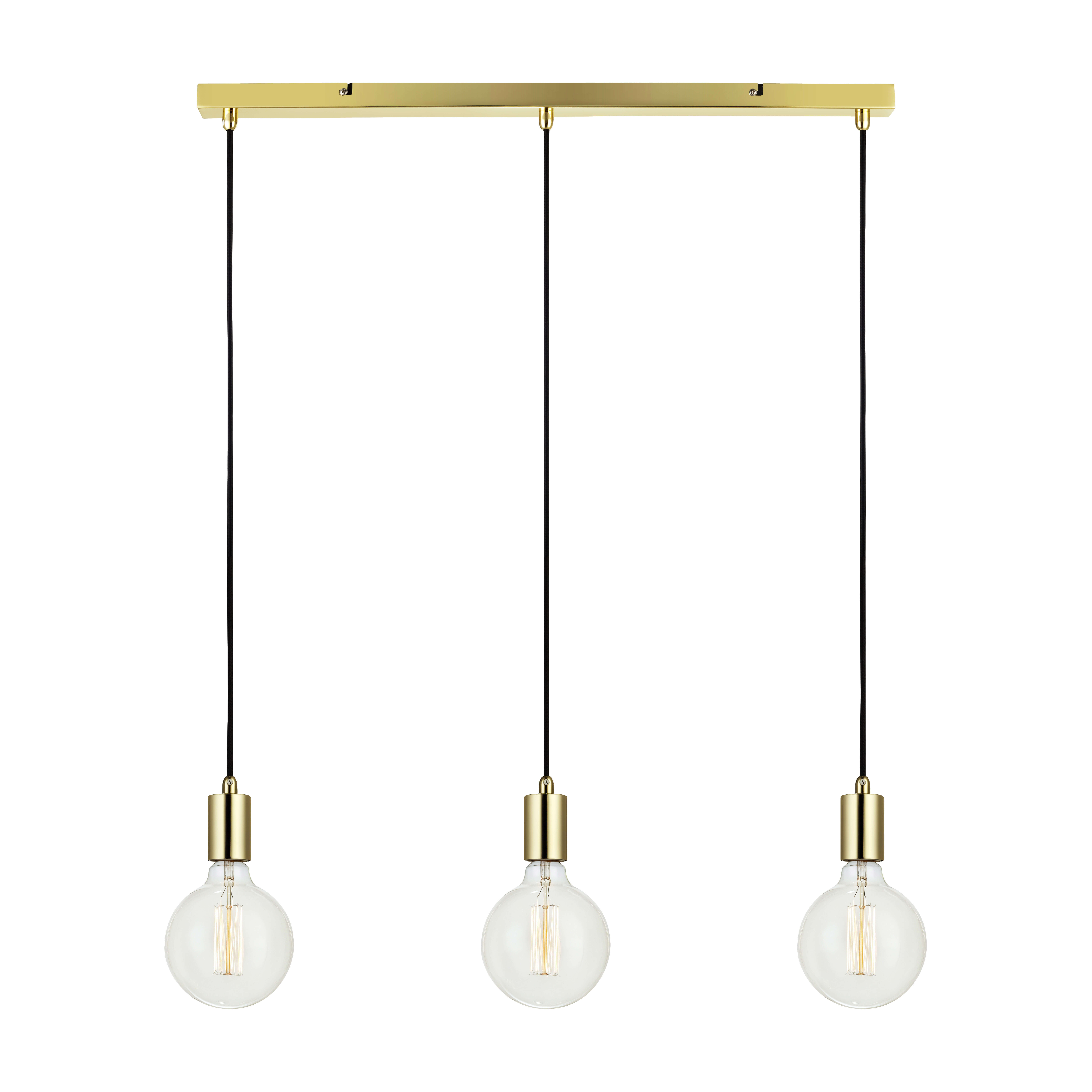 SKY-Suspension barre 3 lumières Métal L68cm - - 6