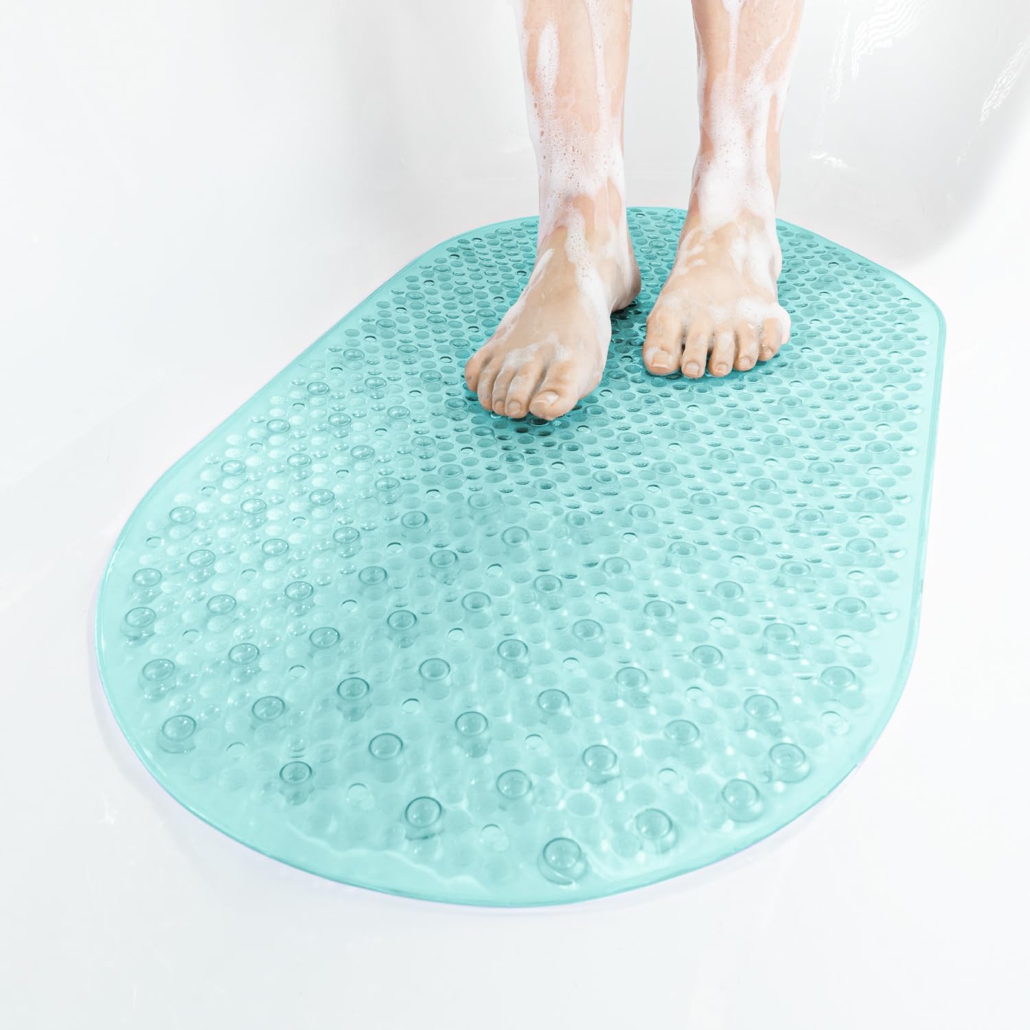 Tappetino Antiscivolo Per Vasca Da Bagno In Silicone Con Massaggio A Bolle 68x38 Cm: Sicuro E Lavabile - 4