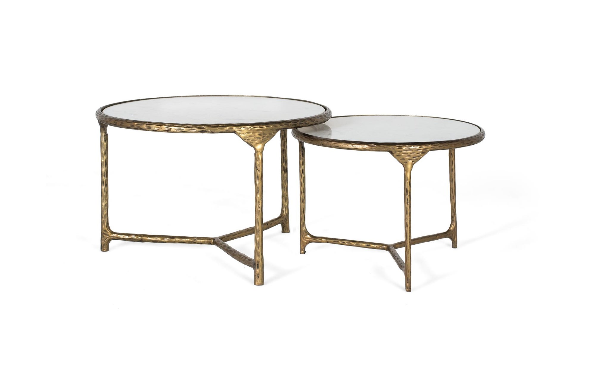 Duże stoliki kawowe z marmuru 74 cm, małe stoliki kawowe z marmuru 60 cm, elegancki, nowoczesny styl - 44x60x4 GYC