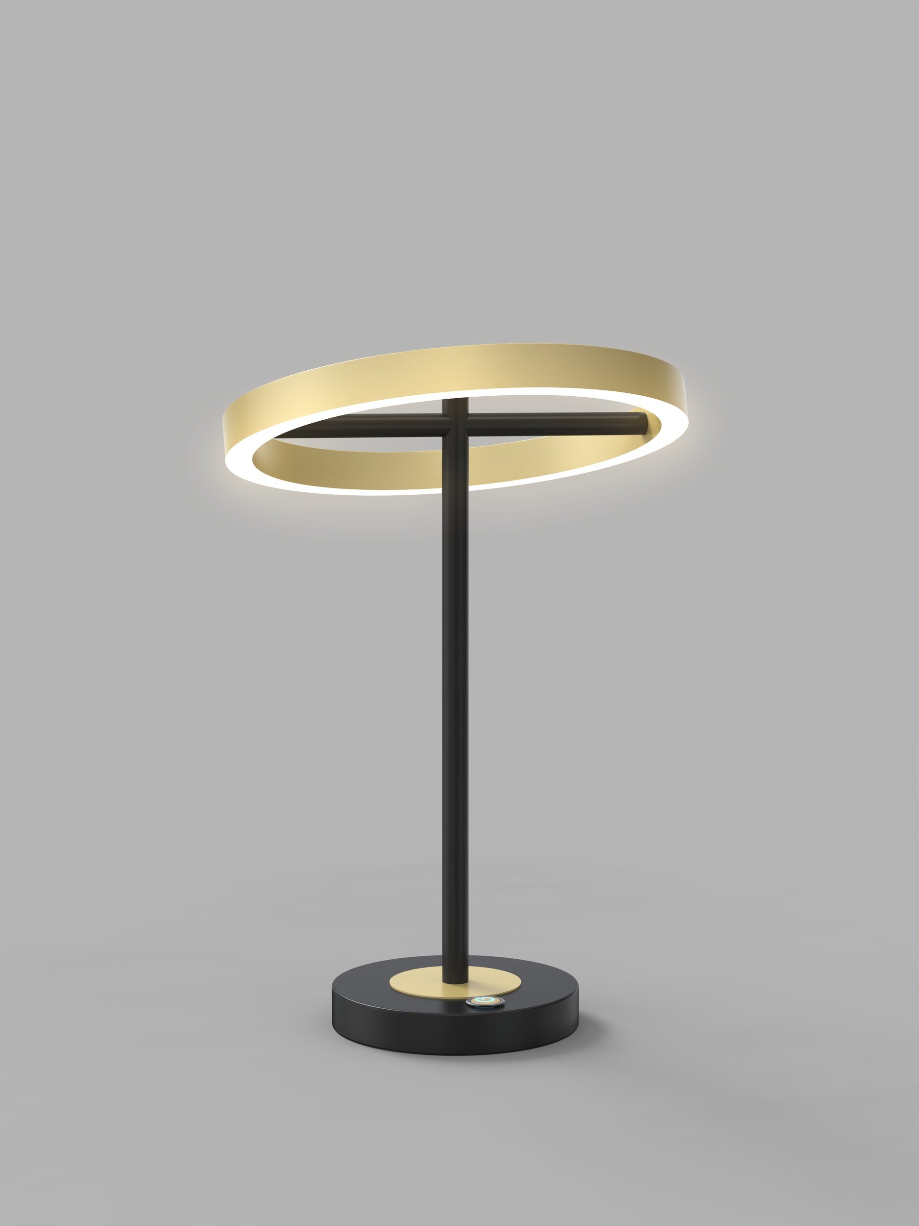 Lampe LED dimmable BREST noir/doré H38cm - 3