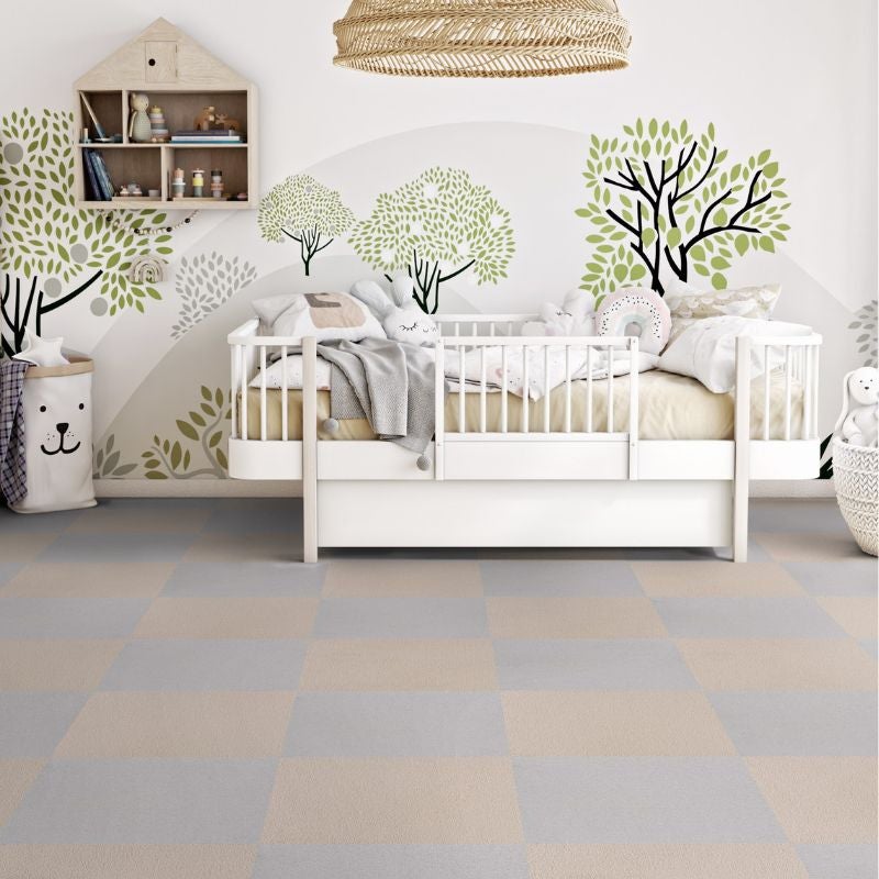 Arquiservi - Moqueta en loseta Báltica Beige 50x50 (5M2) | Antiestática, insonorizante y apta para oficinas y hogar - 7