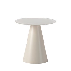 sweeek - Table d'appoint ronde double plateau verre trempé, décor bois sweeek - Table d'appoint ronde double plateau verre trempé, décor bois
