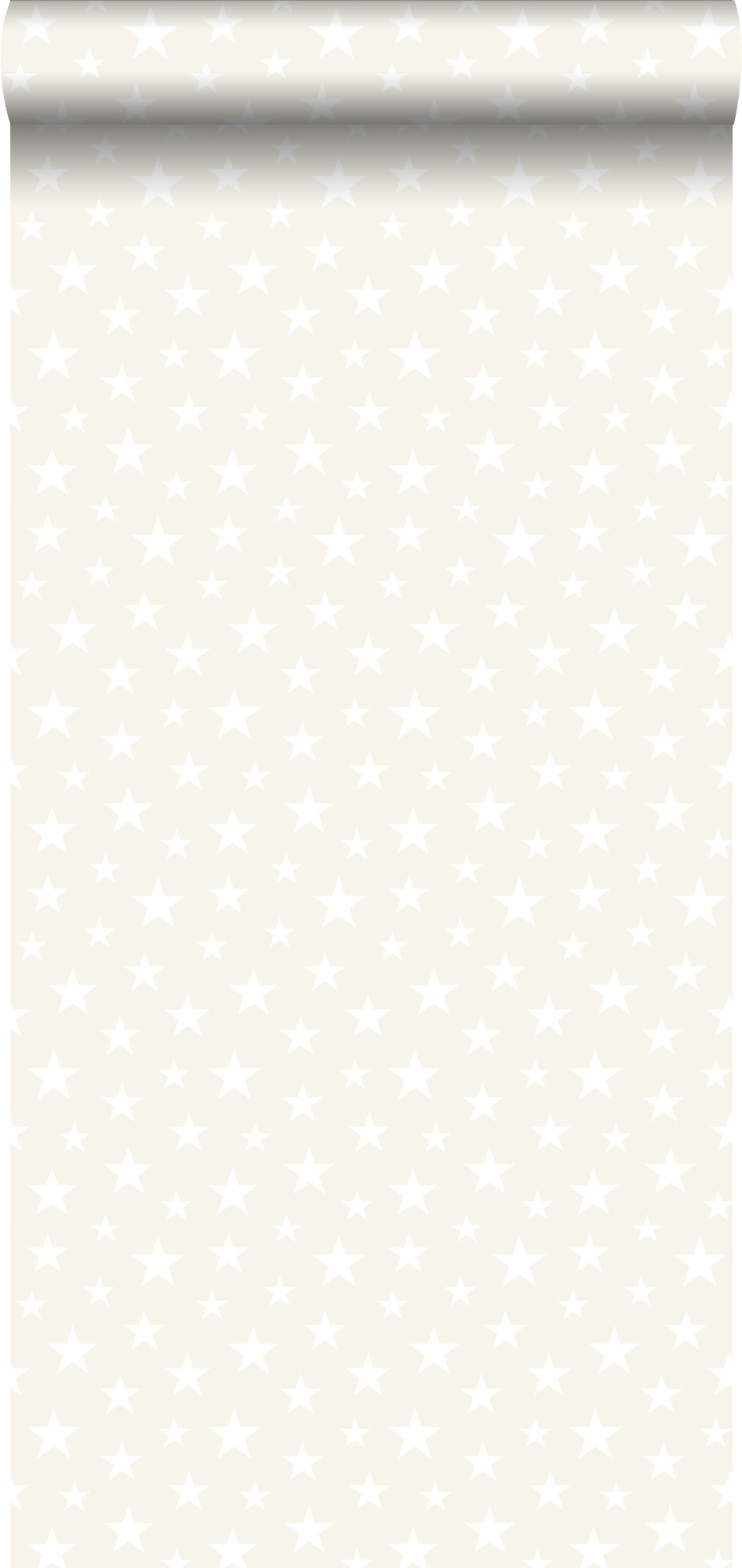 Tapeta ognie w błyszczącej bieli - 53 cm x 10.05 m - ESTAHOME