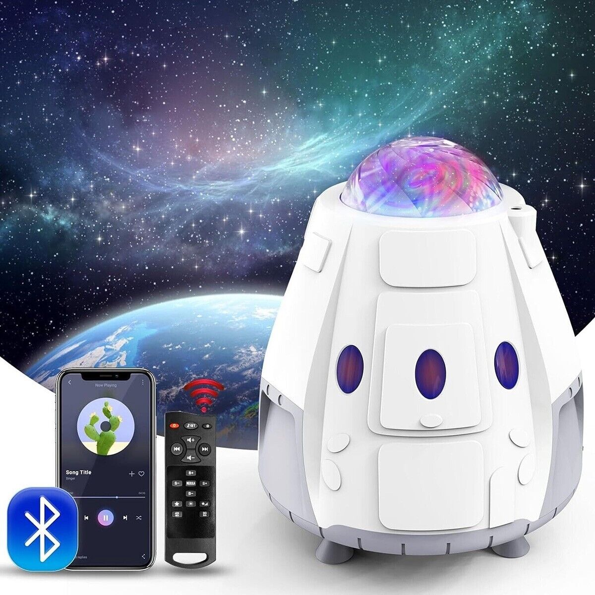 Comius Sharp Proiettore Stelle Soffitto, Planetario Proiettore Bambini Realistica Cielo Stellato Con 12 Dischi Film, Proiettore Soffitto, Luce Notturna Bambini Lampada Notturna, Regalo Per Bambini