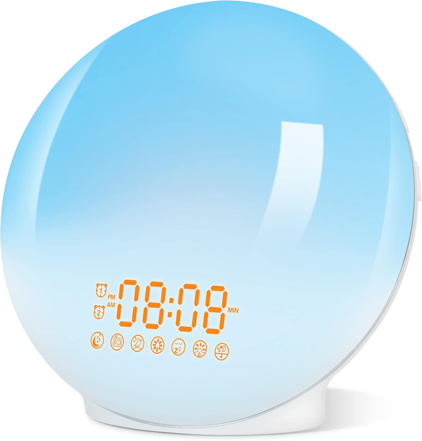 Lampe De Chevet Simulateur D'aube Dreamegg - 20 Niveaux Luminosité, 25 Sons Apaisants, Réveil Progressif, Charge USB - Pour Mieux Dormir Et Se Réveiller Naturellement