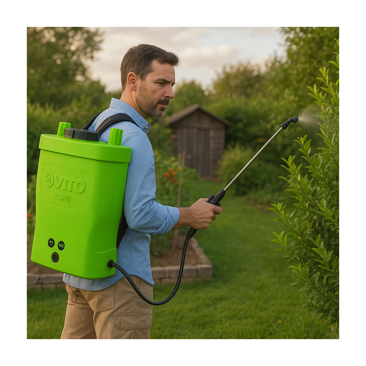 Pulverizador de jardín a batería 16L VITO 12V/8AH 6 bares de autonomía máxima 4h cargador incluido Pulverizador para tratamiento de plantas - 2