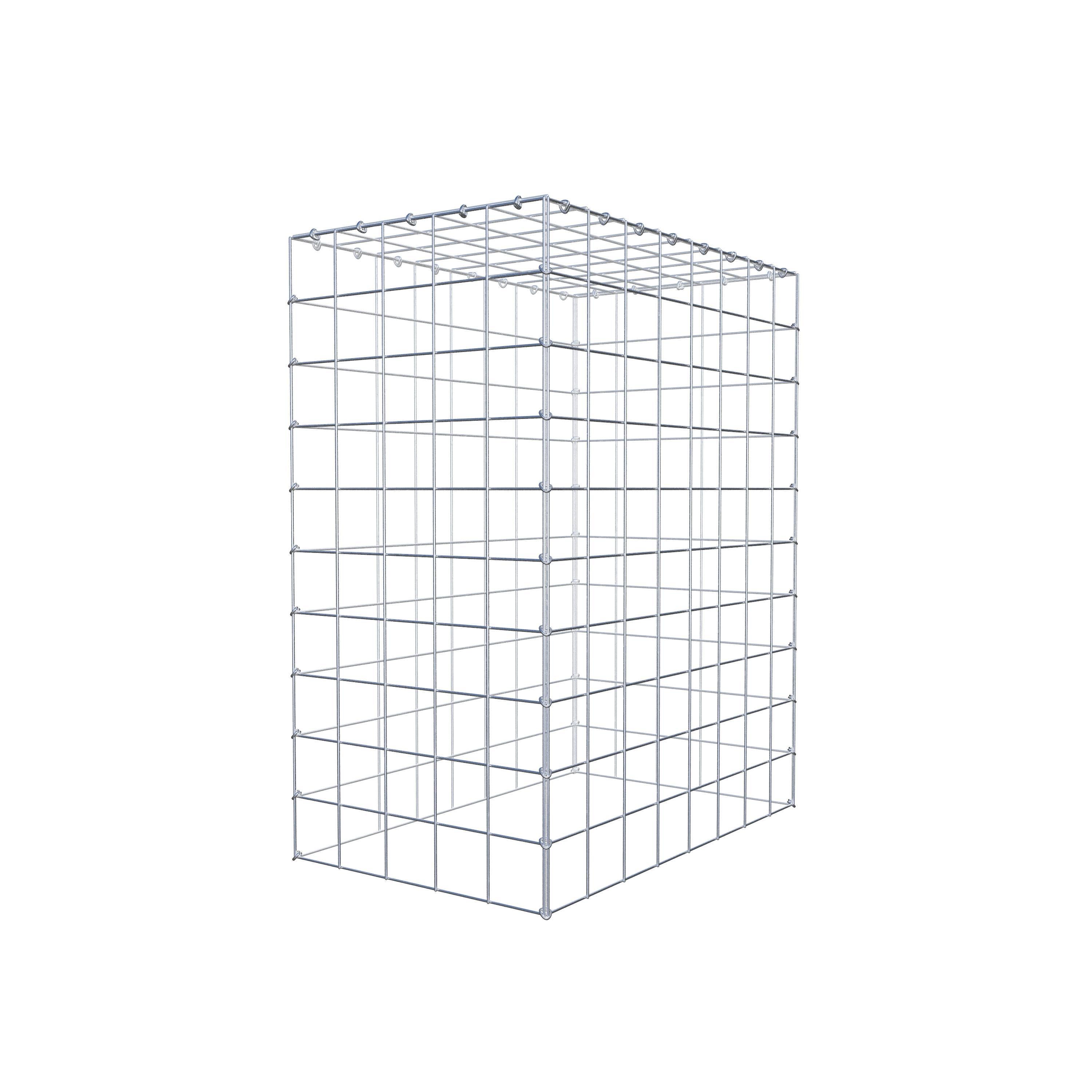 Gavión para apilar en acero galvanizado 100x80x50cm (LxAxP), malla 10 x 10cm, Anillo en C, sin rejilla inferior - 5