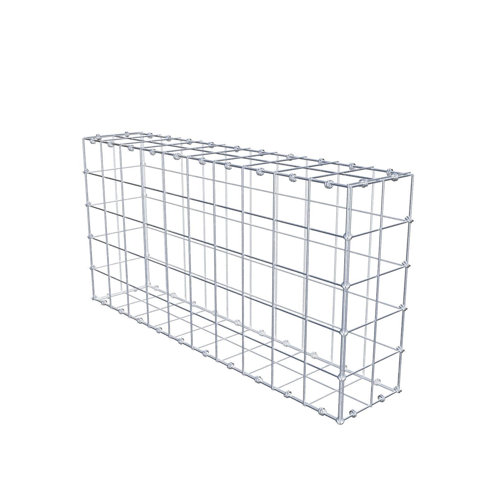 Gabion 100 cm x 50 cm x 20 cm (dł. x wys. x gł.), rozmiar oczek 10 x 10 cm, pierścień spiralny