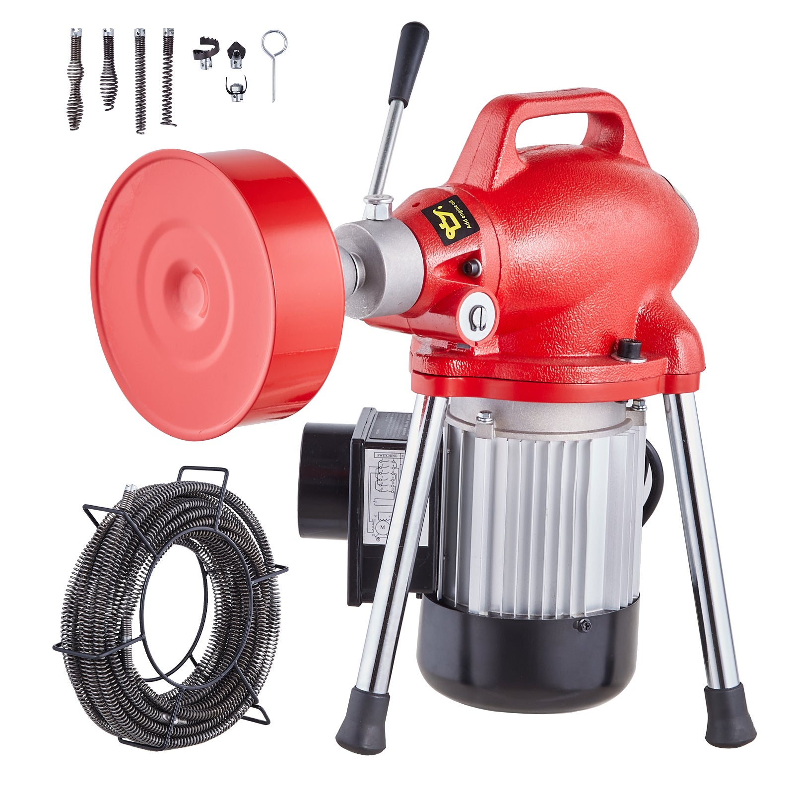 Maszyna do czyszczenia rur Urządzenie do czyszczenia rur Urządzenie do czyszczenia rur Kabel 20mx16mm VEVOR