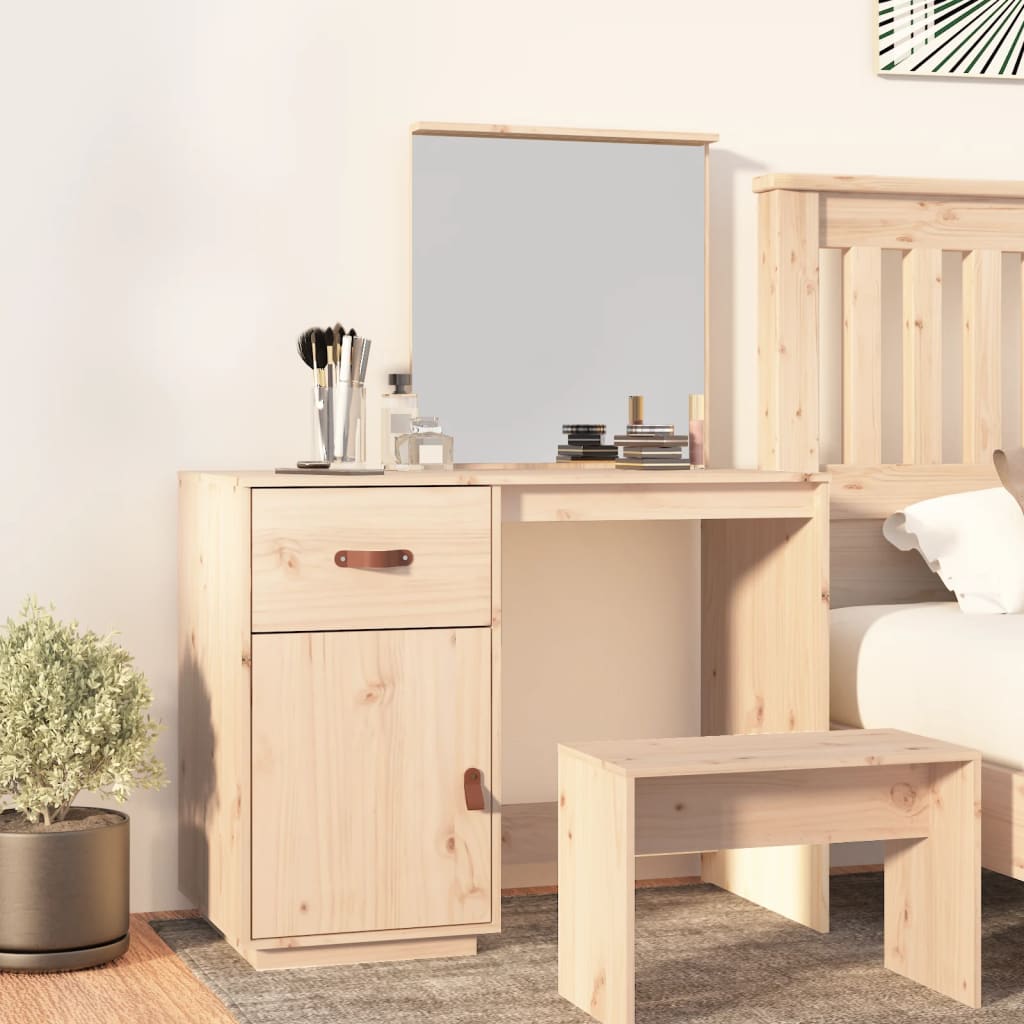 Mesa Consola Blanca De Pasillo - Madera De Pino Y MDF, 100x35x78 Cm, VidaXL
