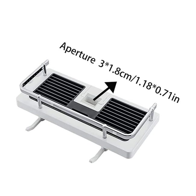 Mensola portaoggetti per asta doccia - Organizer per asta doccia - Supporto per mensola doccia regolabile - Foro quadrato 18*30 mm - Bianco | Leroy Merlin Mensola portaoggetti per asta doccia - Organizer per asta doccia - Supporto per mensola doccia regolabile - Foro quadrato 18*30 mm - Bianco | Leroy Merlin