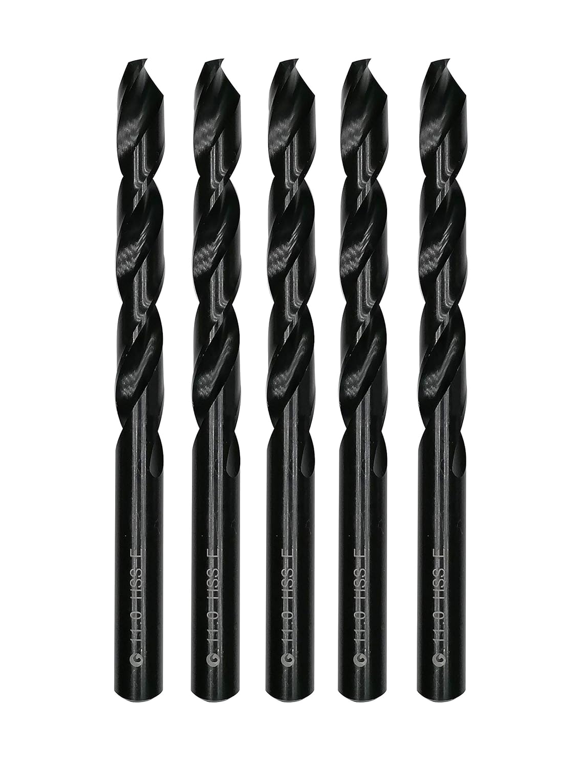 Wiertło spiralne HSS M35 kobaltowe 11,0 mm, stal szybkotnąca 11,0 mm, zestaw 5 sztuk, odpowiednie do stali, żeliwa i innych metali (11,0 mm)