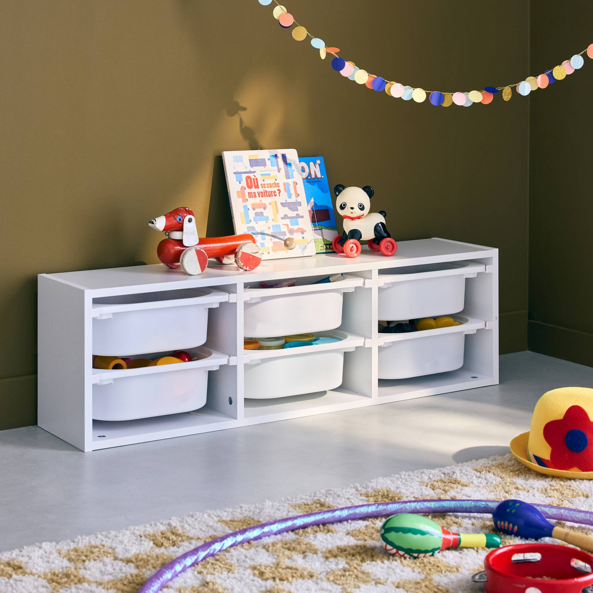 Meuble de rangement moderne 184 cm Jordano