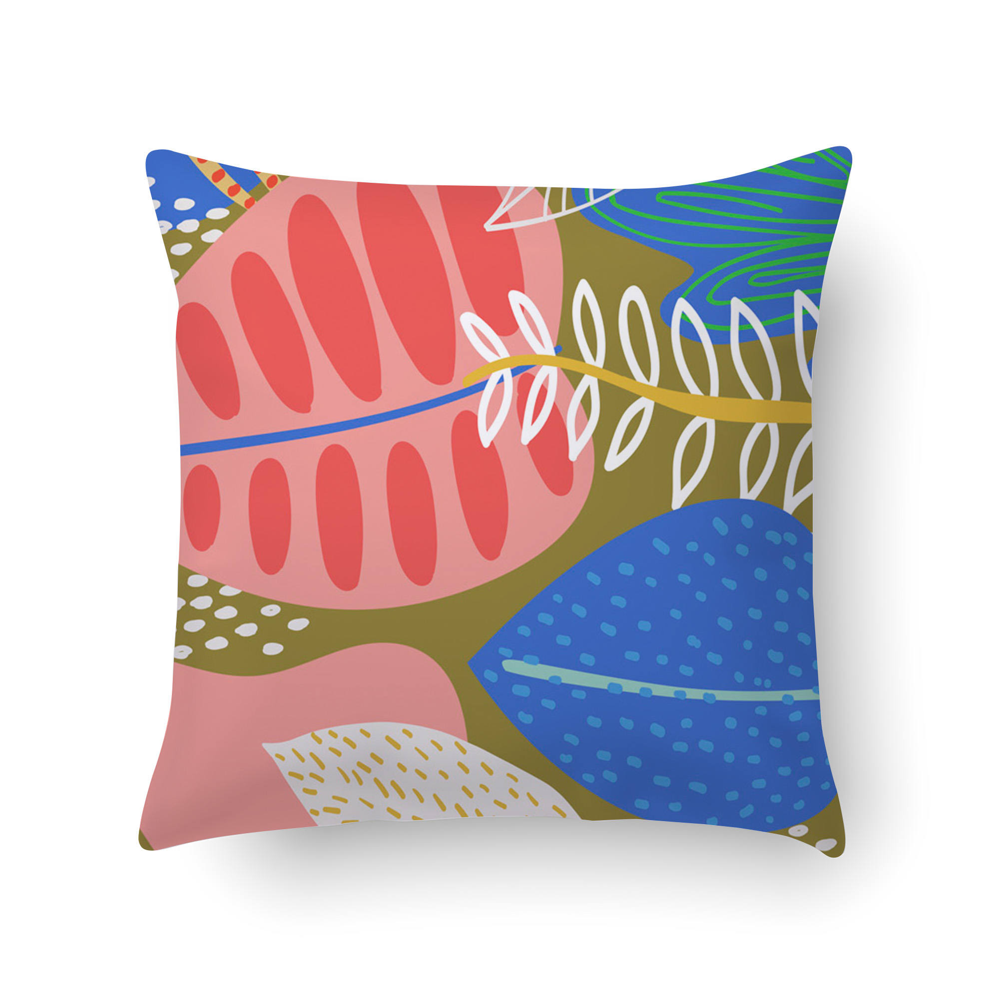 Cojín con impresión digital, 100% made in italy, cojín decorativo para sofá, extraíble y lavable, modelo nan, 40x40x5 cm