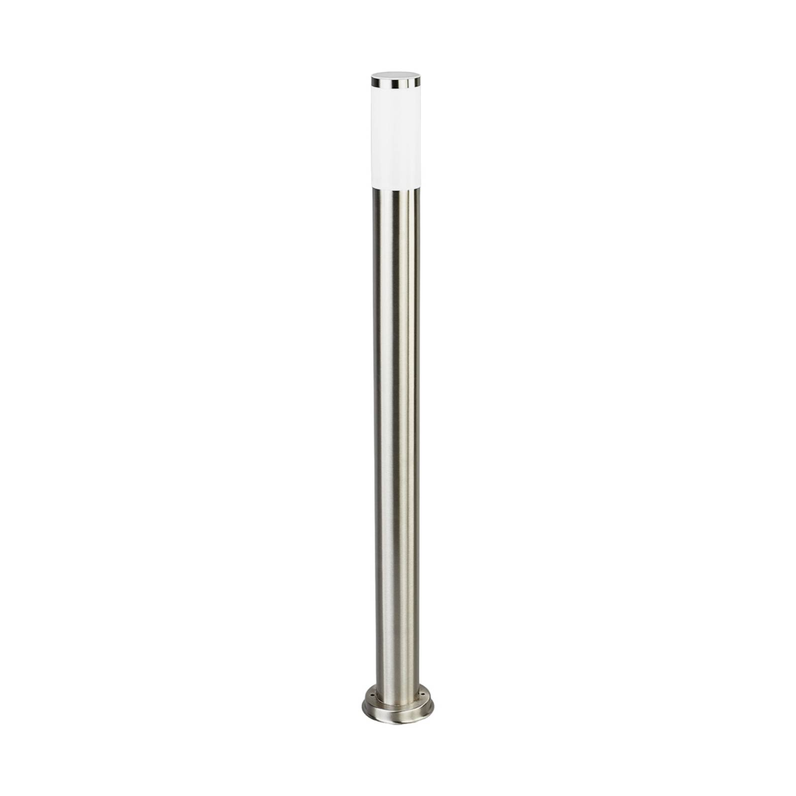 Lindby bolardo luminoso kristof, acero inoxidable, 110 cm de altura, e27, iluminación de senderos, baliza, iluminación de senderos, farola
