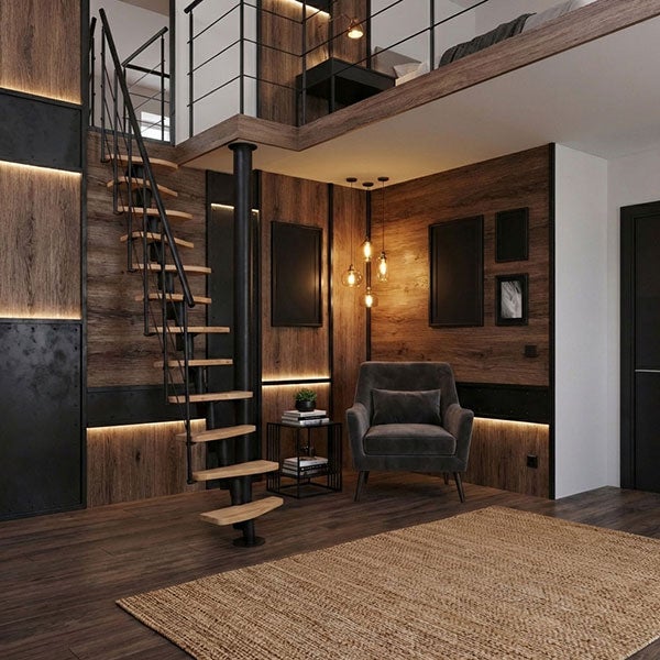 Escalier Loft industriel en acier | Harmonie du Logis