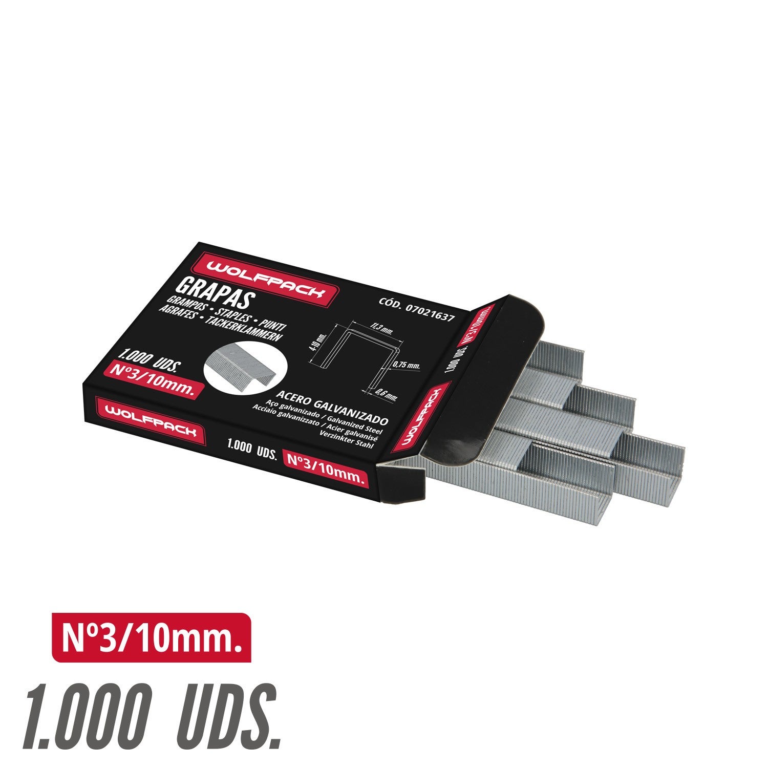 Grapas Para Clavadora Electrica N? 3 10x11,4 mm. Caja 1.000 Piezas. Grapas Tipo 53. Grapas Grapadora, - 4