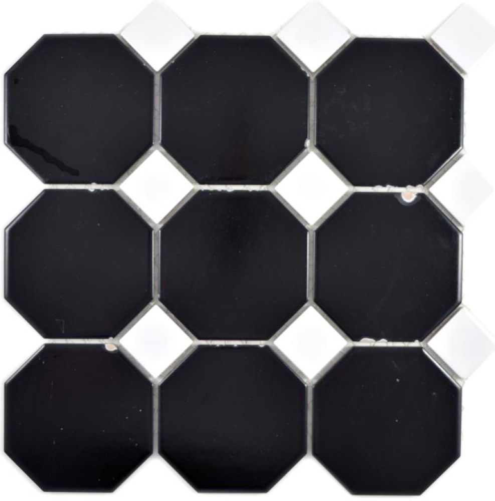Mosaïque carreau céramique Florentine bleu tacheté brillant