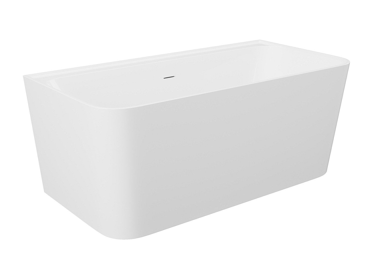 Bañera semiempotrada rectangular - 216L - 150 x 75 x 60 cm - Blanco brillante - Acrílico - ATESA - 3