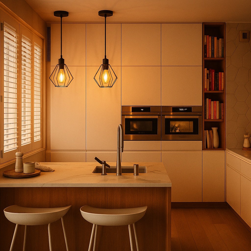 Lampa wisząca Otto E27 105 cm IP20 oprawa sufitowa czarna MasterLED - 8