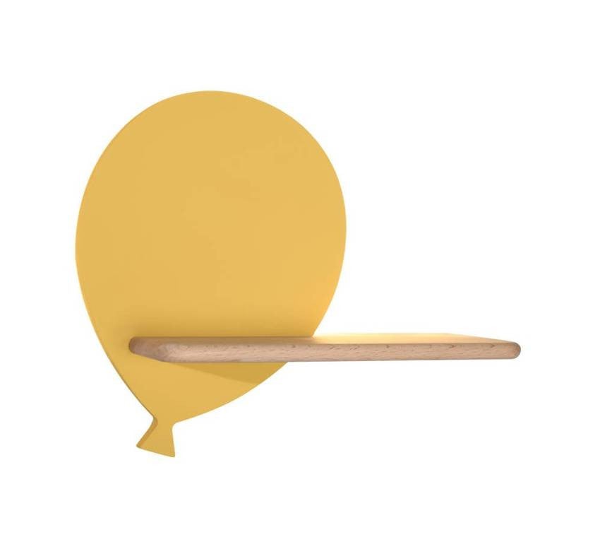 Kinkiet Baloon niebieski i jasne drewno LED 4W 4000K 200lm wym: 26 x 31 x 12 cm metal IP20 Candellux