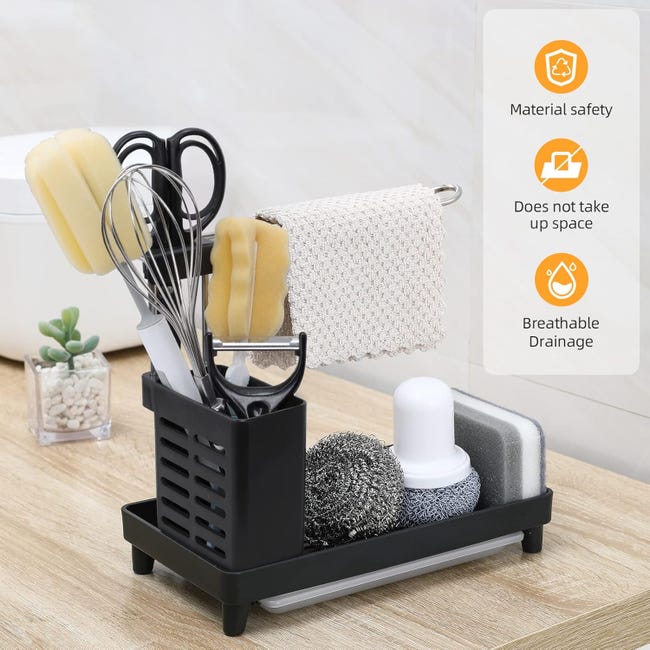 Contenitore e organizzazione della cucina, organizer per lavello in acciaio inox con vassoio autodrenante | Leroy Merlin Contenitore e organizzazione della cucina, organizer per lavello in acciaio inox con vassoio autodrenante | Leroy Merlin