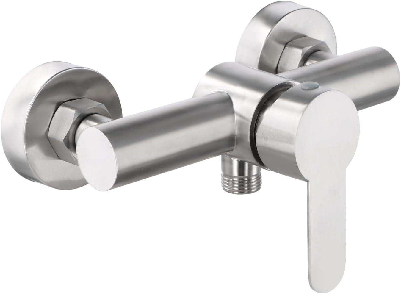 Mitigeur de Douche Mural, Robinet Douche Universel Acier inoxydable 304, Mitigeur Monocommande Douche avec Accessoires de Montage pour Eau Froide et - 2