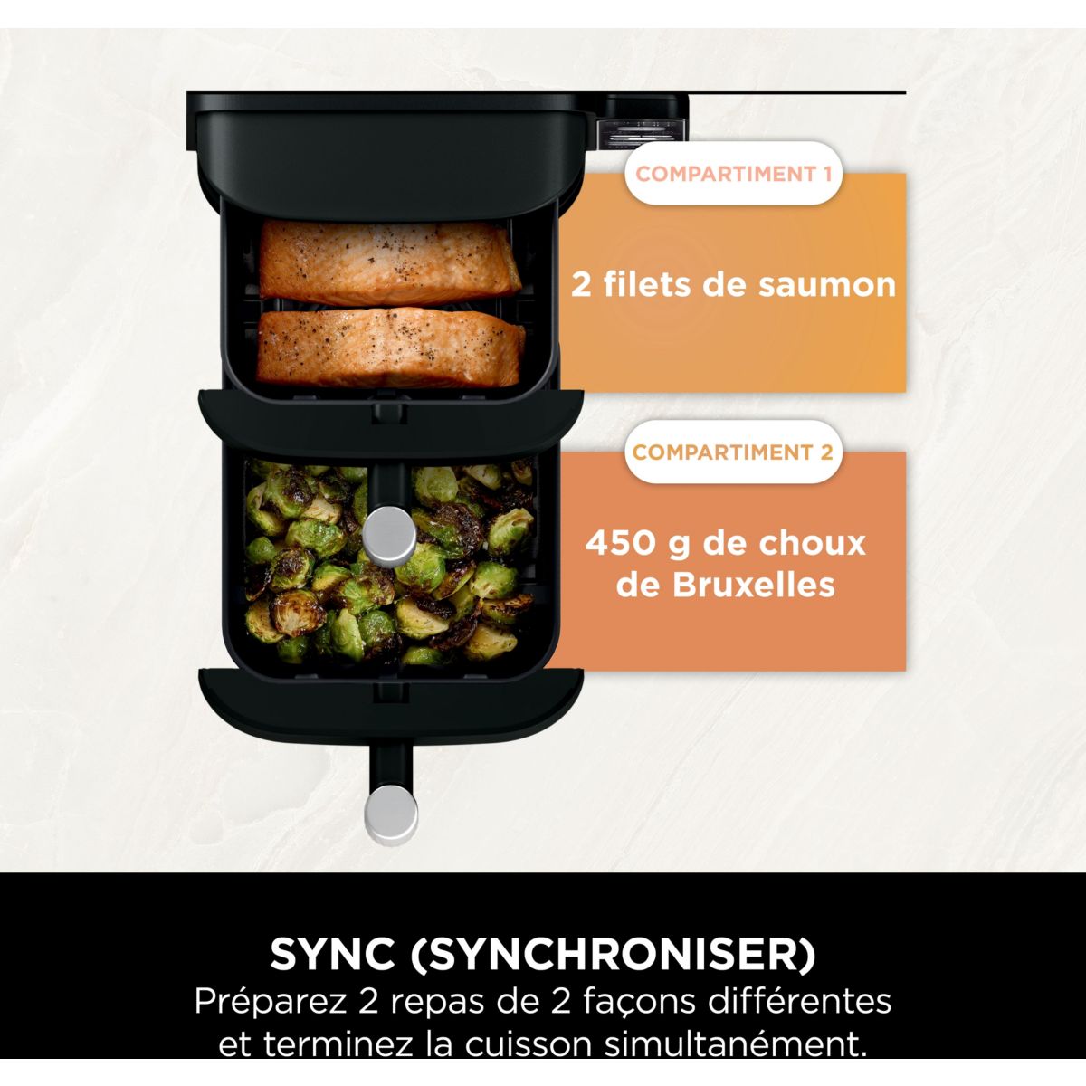 Friteuse sans huile NINJA Double Stack 7,6 L SL300EU - 9