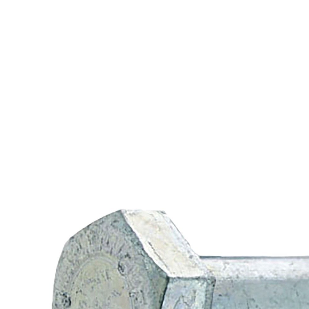 Boulons tete hexagonale Viswood DIN 931 acier zingue blanc diametre 6 mm lot 8 pieces - 2