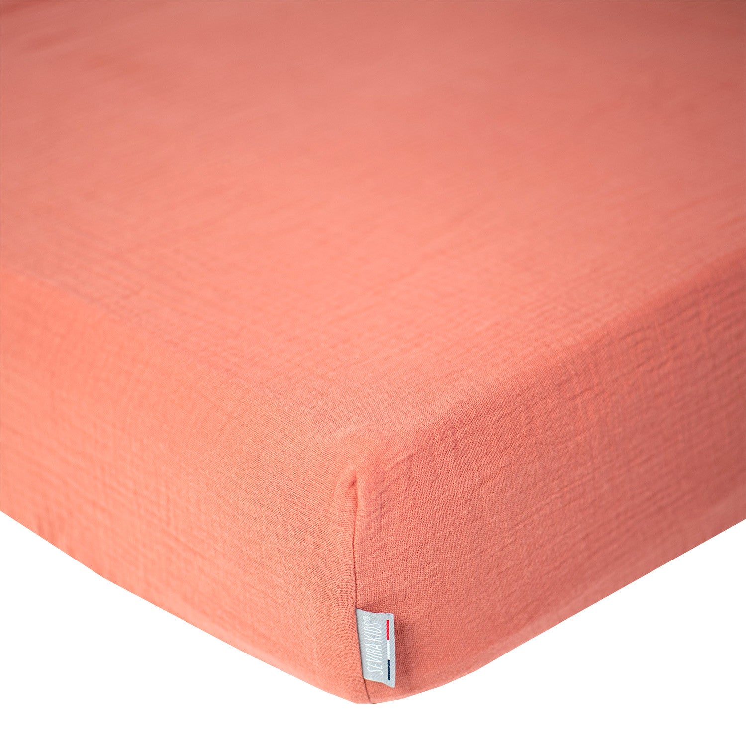 Drap housse uni en gaze de coton - 4