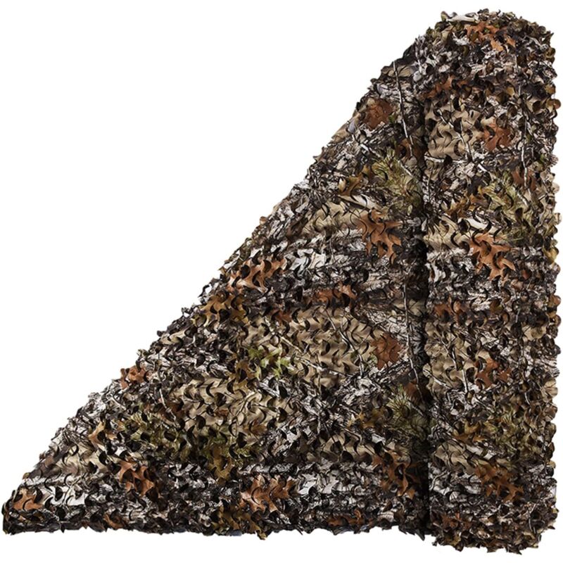 Plasă de camuflaj din pânză de umbrire pentru copaci, fără plasă, rezistentă la rupere, grilă din poliester, lățime 1,5 m
