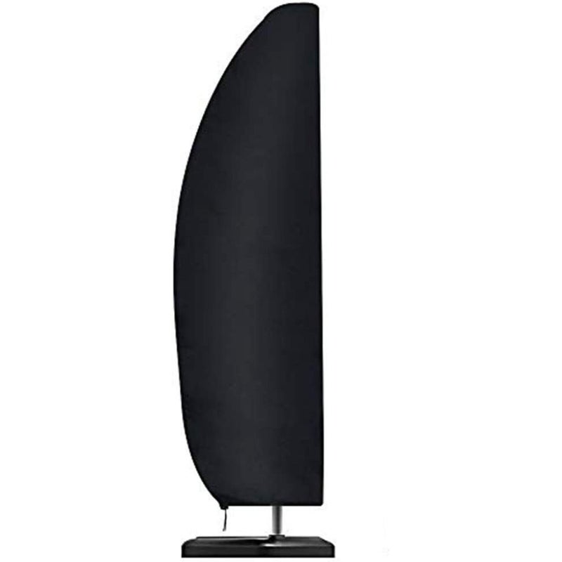 Bardzo duży pokrowiec na parasol (265 x 50 x 70 x 40 cm) z zamkiem błyskawicznym, wodoodporny i wiatroszczelny - czarny