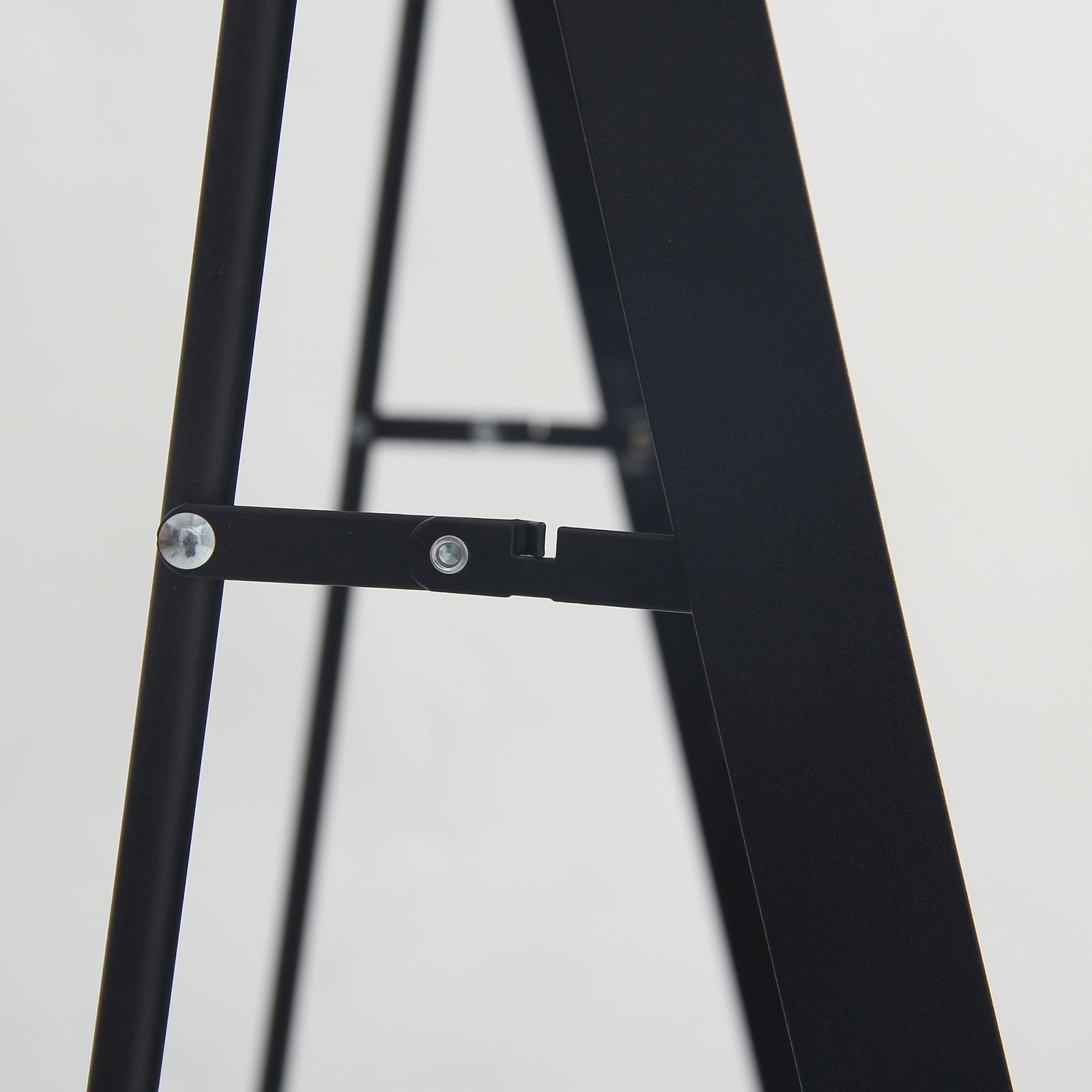 Miroir sur pied Arqué 162 x 53cm, Grand Miroir Intégral avec Cadre en Alliage d’aluminium et Verre Trempé pour Chambre, Salon, Noir - 6