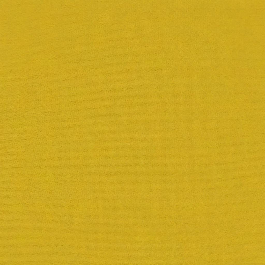 vidaXL Chaise de relaxation Jaune moutarde Velours - 6