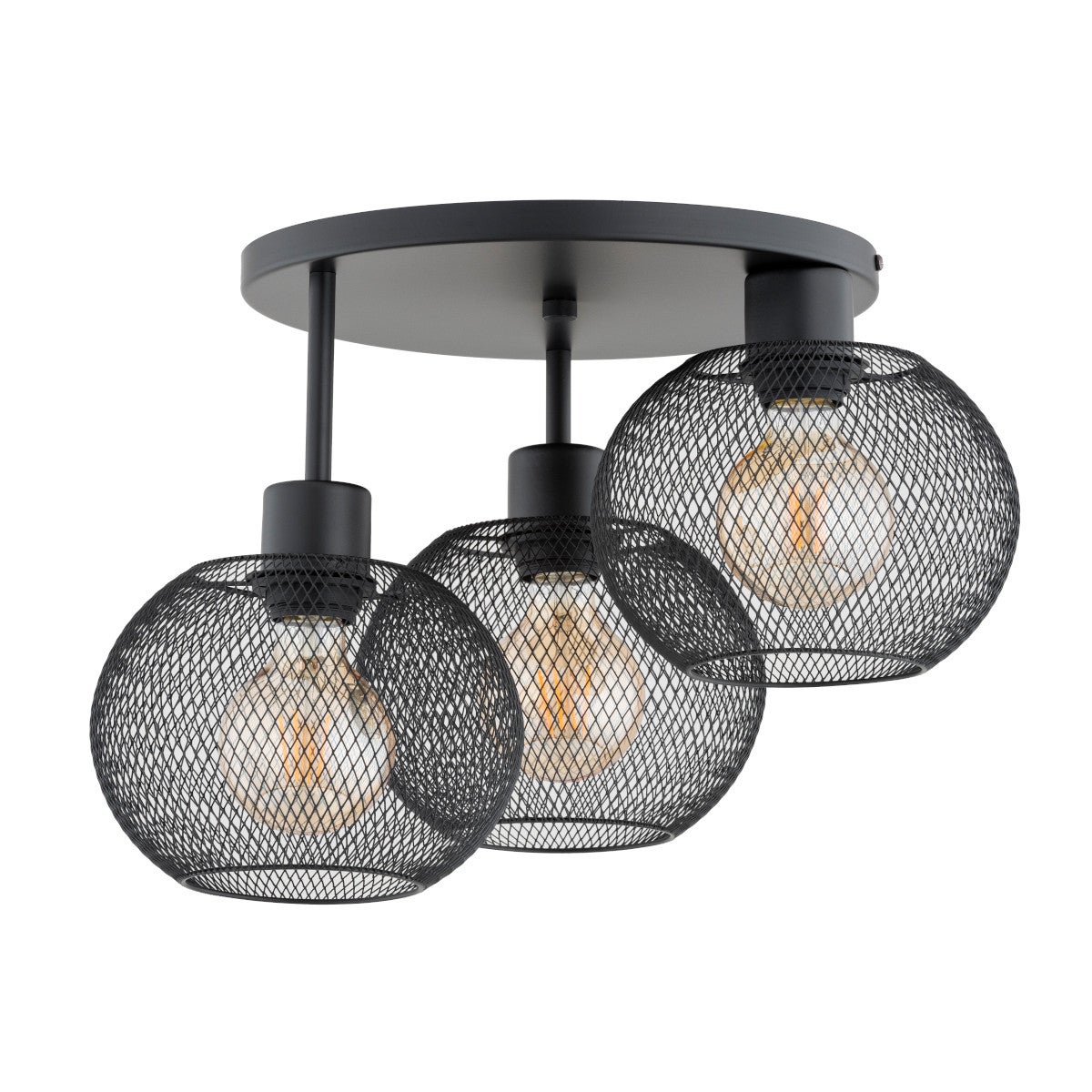 Lampa sufitowa wisząca Kerso czarna 3xE27x15W wym: 31 x 43 x 43 cm metal Alfa