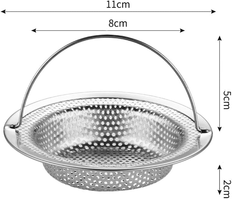 2 filtre evier cuisine, Grille evier cuisine avec poignée de transport, Acier inoxydable bonde evier cuisine, Protection contre le blocage - 2